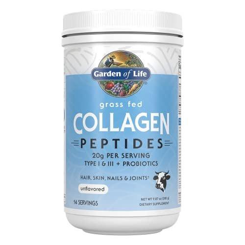 Garden of Life Grass Fed Collagen Peptides Powder Unflavored Collagen Powder for Women Men Hair Skin Nails Joints, Hydrolyzed Collagen Protein Supplements, Collagen for Women & Men, 14 Servings - görsel 8