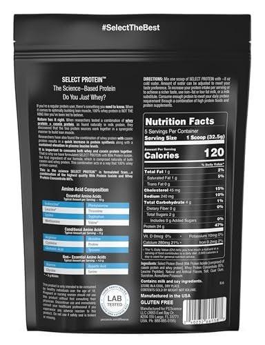 PEScience Select Protein Powder, Whey and Casein Blend, Lean Protein Powder for Women and Men, Low Calorie, Low Carb, Keto Friendly, Gluten Free, Frosted Sugar Cookie - 5 Servings - görsel 7