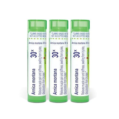 Boiron Arnica Montana 30x Homeopathic Medicine for Muscle Pain and Stiffness - Pack of 3 (240 Pellets)