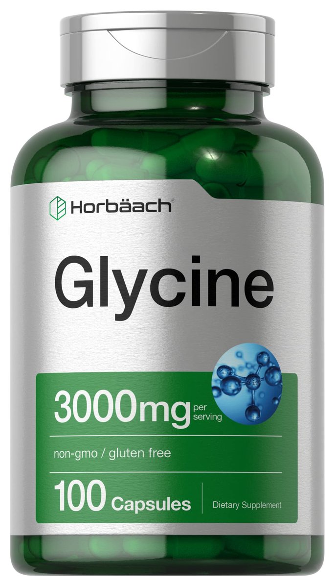 Horbäach Glycine 3000mg Supplement | 100 Powder Capsules | Non-GMO, Gluten Free - görsel 1