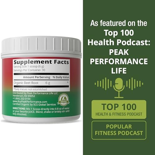 Organic Beet Root Powder - Ultra High Purity – Nitric Oxide Booster: Naturally increases nitric oxide levels to – Image 3