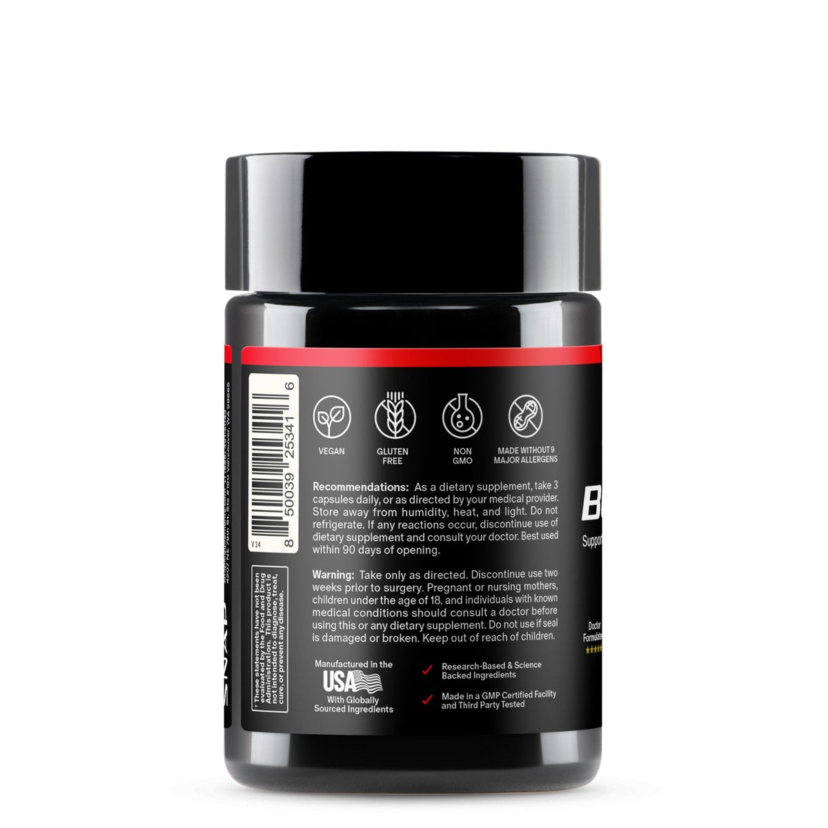 Snap Supplements Testosterone Booster for Men, Tongkat Ali, D-Aspartic Acid & Horny Goat Weed, Supports Healthy Testosterone Naturally, Energy & Stamina, 60 Vegetarian Capsules (Packaging May Vary) - görsel 5