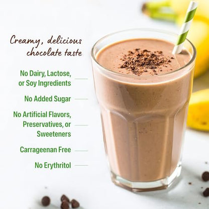 Orgain Organic Vegan Protein Powder, Creamy Chocolate Fudge - 21g Plant Protein, 6g Prebiotic Fiber, Low Carb, No Lactose Ingredients, No Added Sugar, Non-GMO, 10 Single Serve Individual Packets