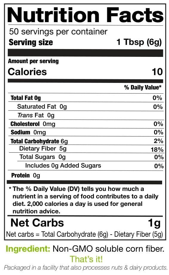 just better. Prebiotic Fiber Supplement for a Healthy Gut | Fiber Powder with Zero Grit Zero Taste and No Bloating or Gas | Feel Full Faster | Keto Non-GMO Gluten Free Vegan 50 Servings - görsel 5