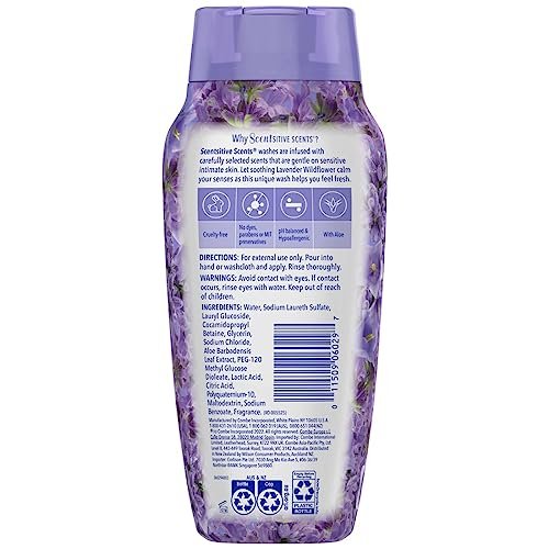 Vagisil Feminine Wash for Intimate Area Hygiene, Scentsitive Scents, pH Balanced and Gynecologist Tested, Spring Lilac, 12 oz (Pack of 1) - görsel 5