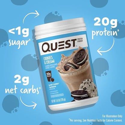Quest Nutrition Cookies & Cream Protein – Gluten Free: Yes – Image 11