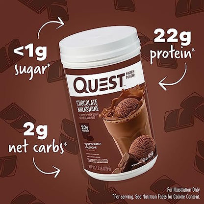 Quest Nutrition Chocolate Milkshake Protein – Great Taste: Rich chocolate milkshake flavor that mixes smoothly – Image 5