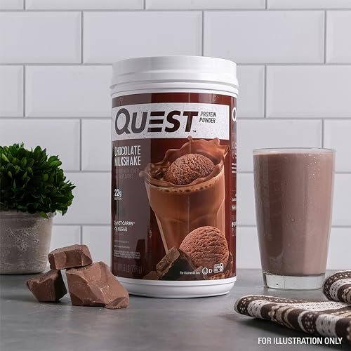 Quest Nutrition Chocolate Milkshake Protein – Low Net Carbs: Only 2g net carbs per serving supports ketosis and – Image 8