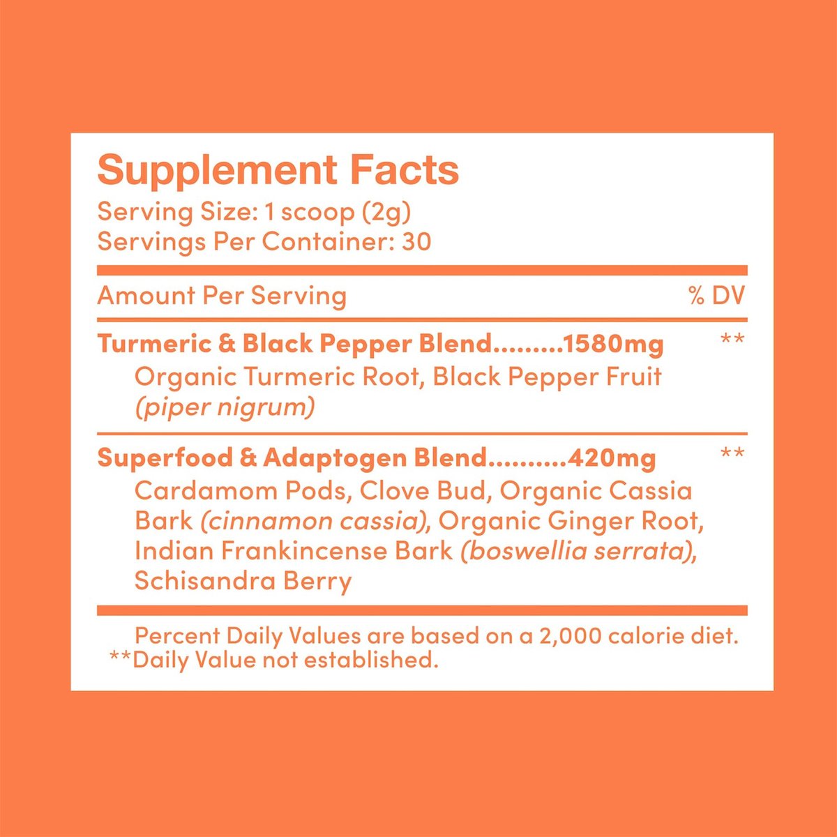 Further Food Superfood Turmeric Root Powder - Maximum Absorption, Natural Immune Booster, Golden Milk Blend, Sugar Free, Keto, Vegan, Non-GMO, 2.12 Oz - görsel 3