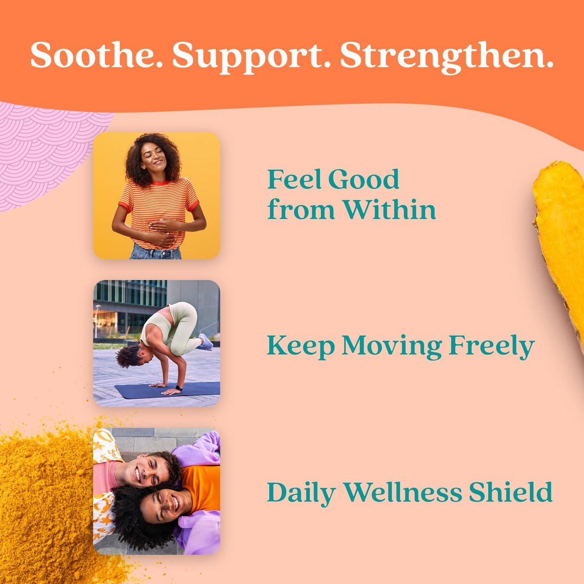 Further Food Superfood Turmeric Root Powder - Maximum Absorption, Natural Immune Booster, Golden Milk Blend, Sugar Free, Keto, Vegan, Non-GMO, 2.12 Oz - görsel 7