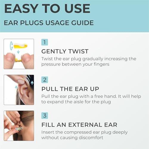 Peace&Quiet PQ Small Ear Plugs for Sleeping - 40 Earplugs for Sleep, Snoring, Small Ear Canals, Noise Cancelling 32 dB, Sound Blocking, for Women and Men - görsel 11