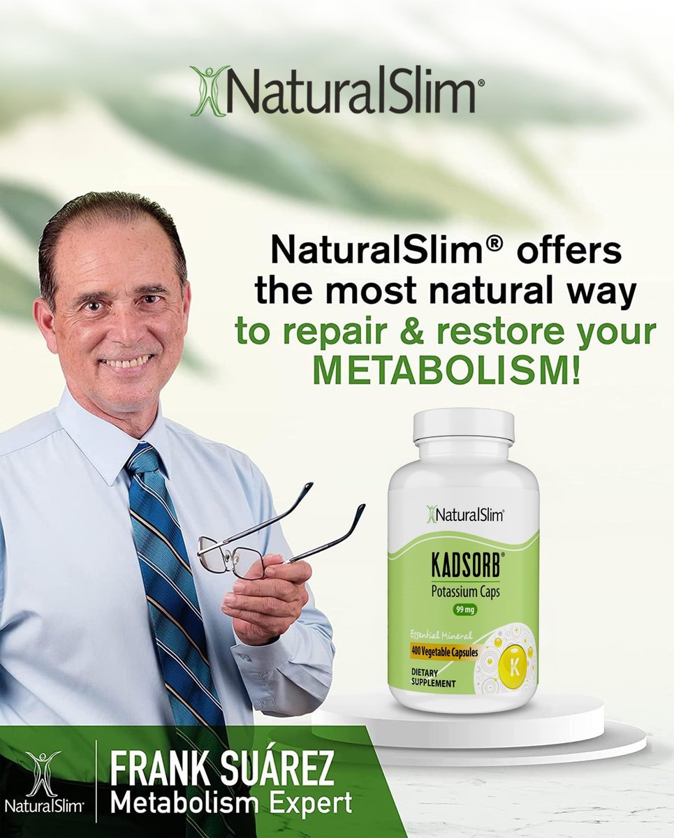 NaturalSlim Natural Potassium Citrate Gluconate 99 mg - Kadsorb Supports Electrolyte Balance & Normal pH - Absorbable Potassium Supplements with Essential Minerals - Non GMO 400 Capsules 1 Pack - görsel 11