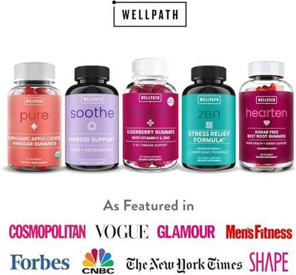 WellPath Soothe Hormone Balance for Women - Thyroid Support with Ashwagandha, Rhodiola, Iodine, Selenium & L-Tyrosine - Mood & Adrenal Support Supplement - Non-GMO, Gluten-Free, 60 Count