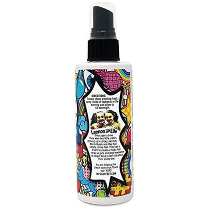 Foot and Shoe Deodorizer Spray, Extra-Strength Odor Eliminator for Smelly Shoes, Kids’ Feet, and Sweat, Bubble Gum Scent, Alternative to Powder for Odor Control