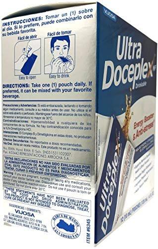 VIJOSA Ultra Doceplex Energy Pouches - Powerful B Complex in a Pouch - Liquid, 12 Pouches - görsel 4