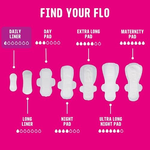 Flo - Daily Liners (96 Pack) - Organic Bamboo Panty Liners for Women - Very Light Flow - Wrapped, Ultra-Thin - Absorbent, Soft & Breathable - Fragrance Free - Vegan & Cruelty Free - görsel 5