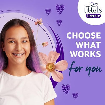 Lil-Lets Teens Night Pads with Wings - 50 Count Period Pads - Thin, Super Absorbent Sanitary Napkins, Soft & Breathable, Fragrance Free - First Periods, Heavy Flow Nights *Packaging May Vary*