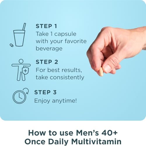 Ancient Nutrition Multivitamin for Men, Multi Men's 40+ Once Daily Vitamin Supplement, Magnesium, Vitamin A, Methylated B and K2, Supports Immune System, 30 Ct - görsel 2