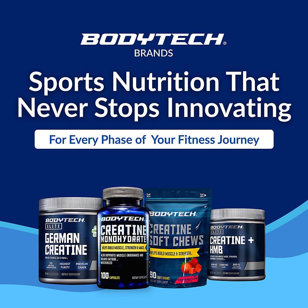 BodyTech Creatine Monohydrate Capsules, – Form: Capsule – Image 16