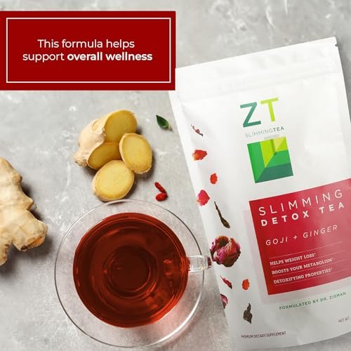 Dr. Zisman ZT Slimming - Goji-Ginger Herbal Tea Blend - Tea with Goji Berries & Ginger Root for a Refreshing Flavor - 30 Day Wellness Blend (30 Servings) - görsel 15