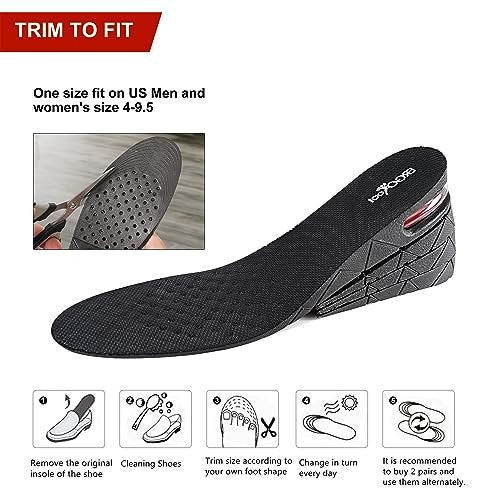 ERGOfoot Height Increase Insoles for Men Women, 2-Layer Adjustable Invisible Shoe Lifts & Height Boosters, Fits Dress Shoes & Casual Footwear - Height Increase Soles & Inserts - görsel 13