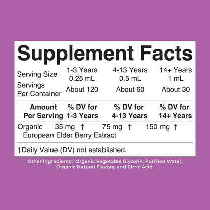 MARYRUTH'S Elderberry Liquid Drops for Adults & Kids | Immune Support | Antioxidant | Overall Wellness | Elder Berry Extract | USDA Organic | Sugar Free | Vegan | Non-GMO | Gluten Free | 1 Fl Oz