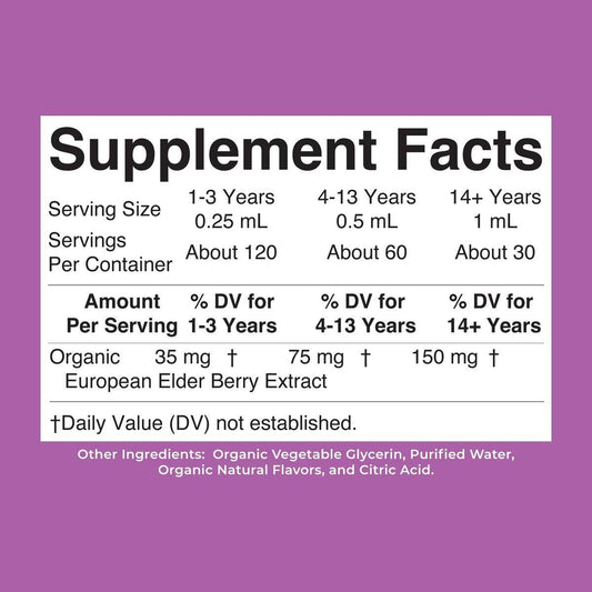 MARYRUTH'S Elderberry Liquid Drops for Adults & Kids | Immune Support | Antioxidant | Overall Wellness | Elder Berry Extract | USDA Organic | Sugar Free | Vegan | Non-GMO | Gluten Free | 1 Fl Oz