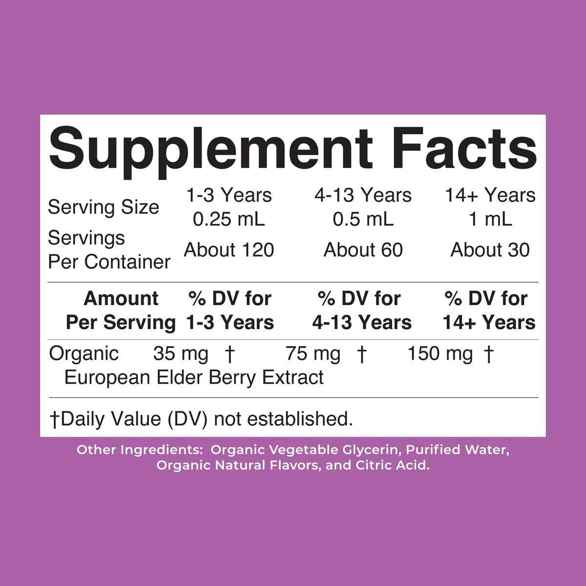 MARYRUTH'S Elderberry Liquid Drops for Adults & Kids | Immune Support | Antioxidant | Overall Wellness | Elder Berry Extract | USDA Organic | Sugar Free | Vegan | Non-GMO | Gluten Free | 1 Fl Oz - görsel 13