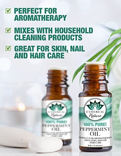 Ethereal Nature 100% Pure Peppermint Essential Oil – 1.01 Fl Oz - görsel 5