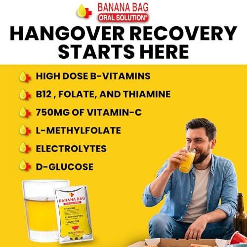 Banana Bag Oral Solution Packets – Natural Lemon Lime 5pk | A Refreshing Blend of Electrolytes, Vitamin C, and B-Complex for Daily Hydration and Energy | Perfect for Any Lifestyle. - görsel 8