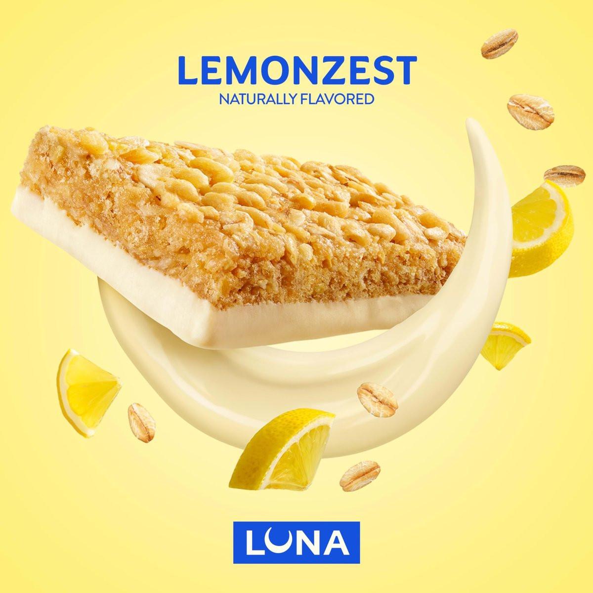 LUNA Bar LemonZest Flavor Gluten Free Snack Bars Non-GMO Protein Bars Made with Organic Oats Value Pack (12 Pack) - görsel 11