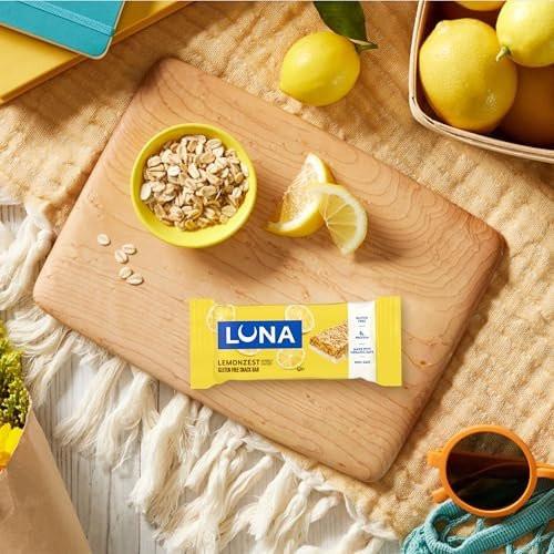 LUNA Bar LemonZest Flavor Gluten Free Snack Bars Non-GMO Protein Bars Made with Organic Oats Value Pack (12 Pack) - görsel 18