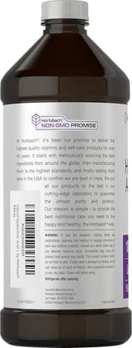 Horbäach Liquid Hyaluronic Acid Supplement | 100 mg | 16 oz | Mixed Berry Flavor | Non-GMO and Gluten Free Formula - görsel 6