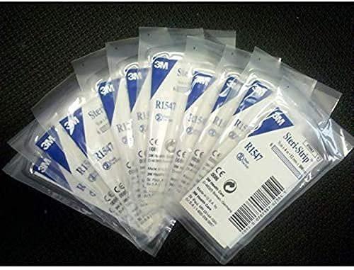 3M Steri-Strip Reinforced Skin Closures - 1/2" x 4" - 20 Pack of 6 Strip Envelope (120 Strips) - görsel 4
