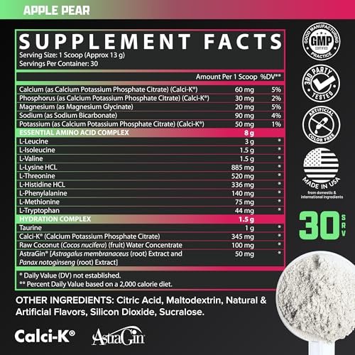 Nutrex Research EAA Hydration | EAAs + BCAAs – Electrolyte blend: Includes sodium, potassium, and magnesium to – Image 2