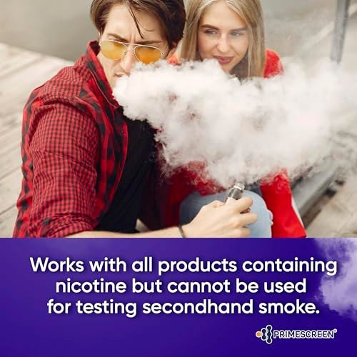 Prime Screen [25 Pack] Nicotine Tobacco Cotinine Urine Test Kit - Urine Dip Card Testing Cotinine from Smoking - WCOT-114 - görsel 8