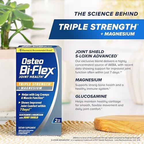 Osteo Bi-Flex Triple Strength Glucosamine – Triple Strength Glucosamine: Delivers a potent dose of glucosamine to – Image 12