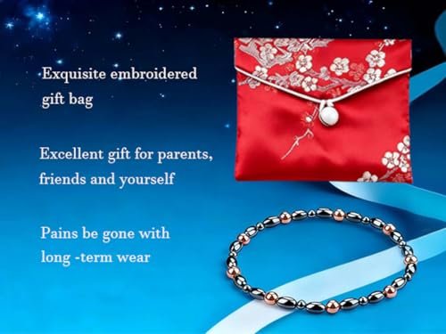 Drkao 2 Pack Copper Magnetic Anklets for Women - Copper Magnetic Therapy Anklet Magnet - Perfect Christmas Gift for Family, Birthday, Anniversary Gift - Pulsera De Cobre Para Mujer for Parents, For Mother - görsel 2