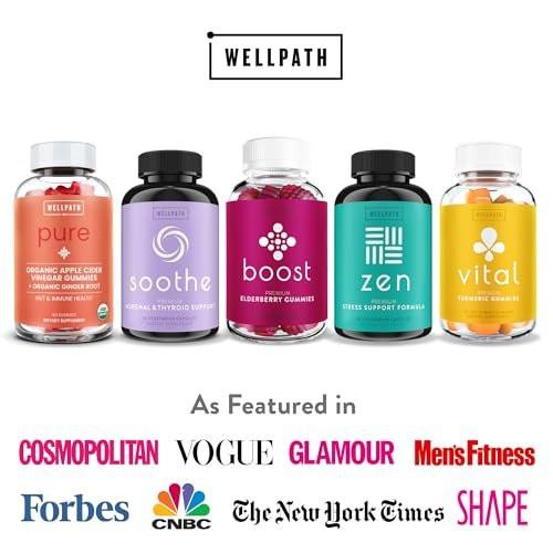 WellPath Organic Apple Cider Vinegar Gummies with The Mother - USDA Organic ACV Gummies - Ginger & Apple Cider Vinegar with Mother for Gut Health - Vegan, Non-GMO, 60 Ct - görsel 6