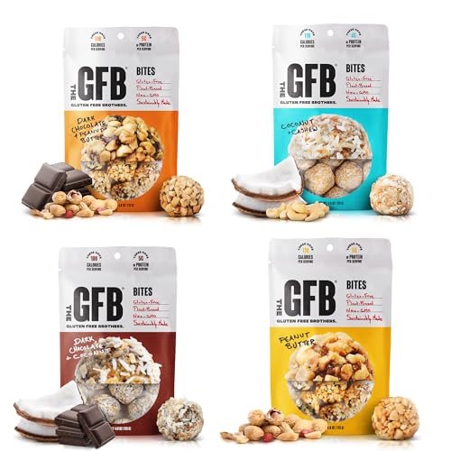 The GFB Variety Pack Protein Bites - Gluten Free, Plant Based, Non GMO, Sustainably Made – Ridiculously Tasty, Healthy, Vegan, Protein Energy Balls, 4 oz (4 Count) - görsel 7