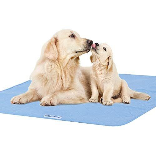SPRINGSPIRIT Washable Waterproof Bed Pads 34" x 36", 2 Pack Reusable Underpads for Incontinence, Sheet Protector for Adults, Elderly, Kids, Toddlers, and Pets, White and Blue - görsel 11