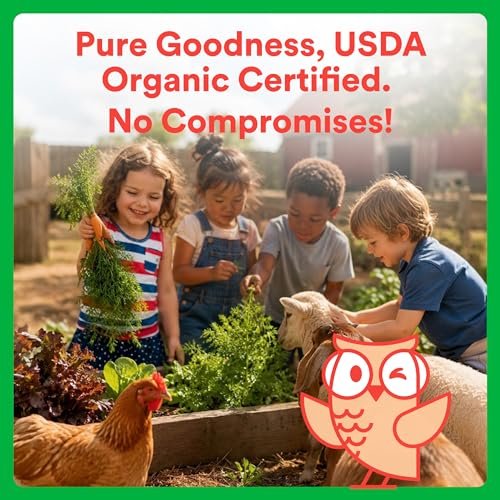 SmartyPants Organic Kids Multivitamin Gummies: Omega 3 (ALA), Beta Carotene, Vitamin B12, B6, A, K & Zinc for Immune Support, Biotin, Vegetarian, Three Fruit Flavors, 120 Count (30 Day Supply) - görsel 14