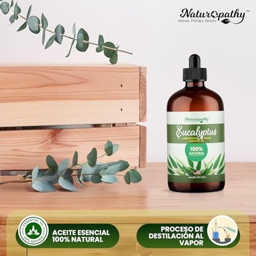 Naturopathy Eucalyptus Essential Oil, Therapeutic Grade, Premium Quality Perfect for Aromatherapy (4 fl oz) - görsel 3
