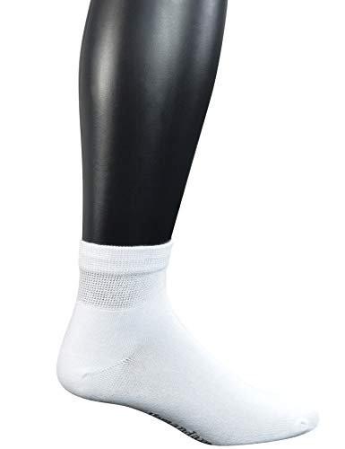Yomandamor Mens Coolmax Ankle Wide Stretched Diabetic Socks with Seamless Toe, 5 Pairs