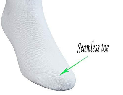 Yomandamor Mens Coolmax Ankle Wide Stretched Diabetic Socks with Seamless Toe, 5 Pairs