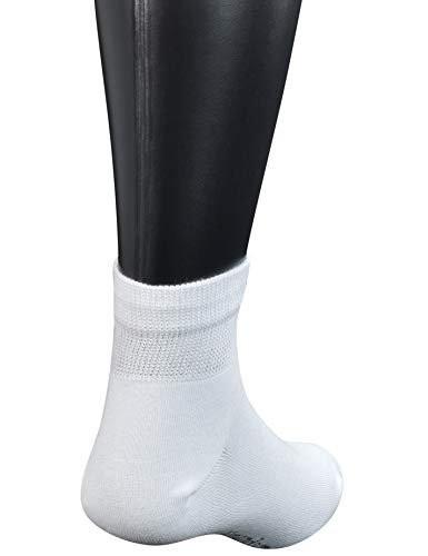 Yomandamor Mens Coolmax Ankle Wide Stretched Diabetic Socks with Seamless Toe, 5 Pairs