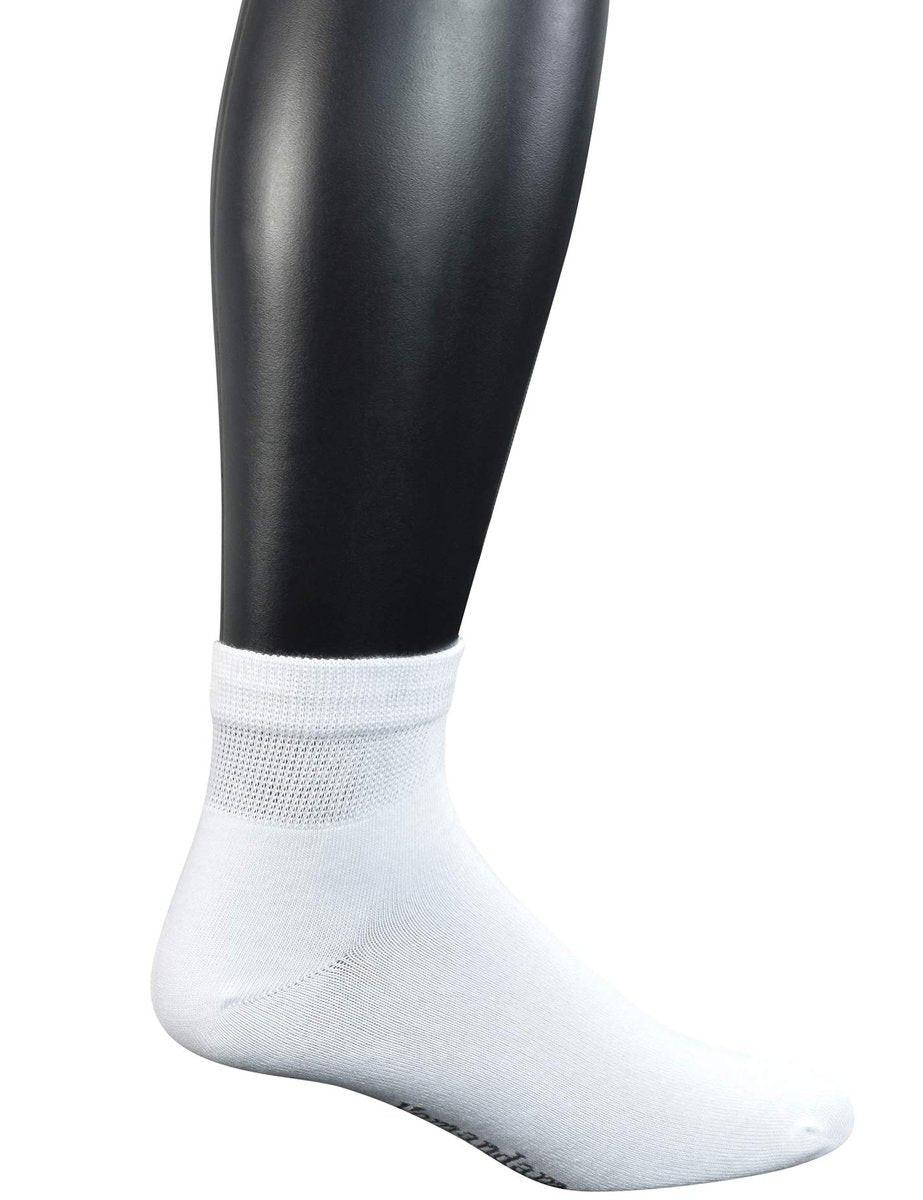 Yomandamor Mens Coolmax Ankle Wide Stretched Diabetic Socks with Seamless Toe, 5 Pairs - görsel 3