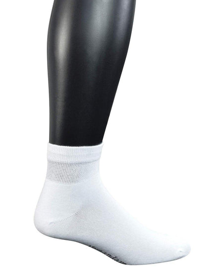 Yomandamor Mens Coolmax Ankle Wide Stretched Diabetic Socks with Seamless Toe, 5 Pairs