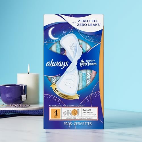 Always Infinity Feminine Pads for Women, – Flexi-Wings: The soft, flexible wings wrap around your underwear for a – Image 4