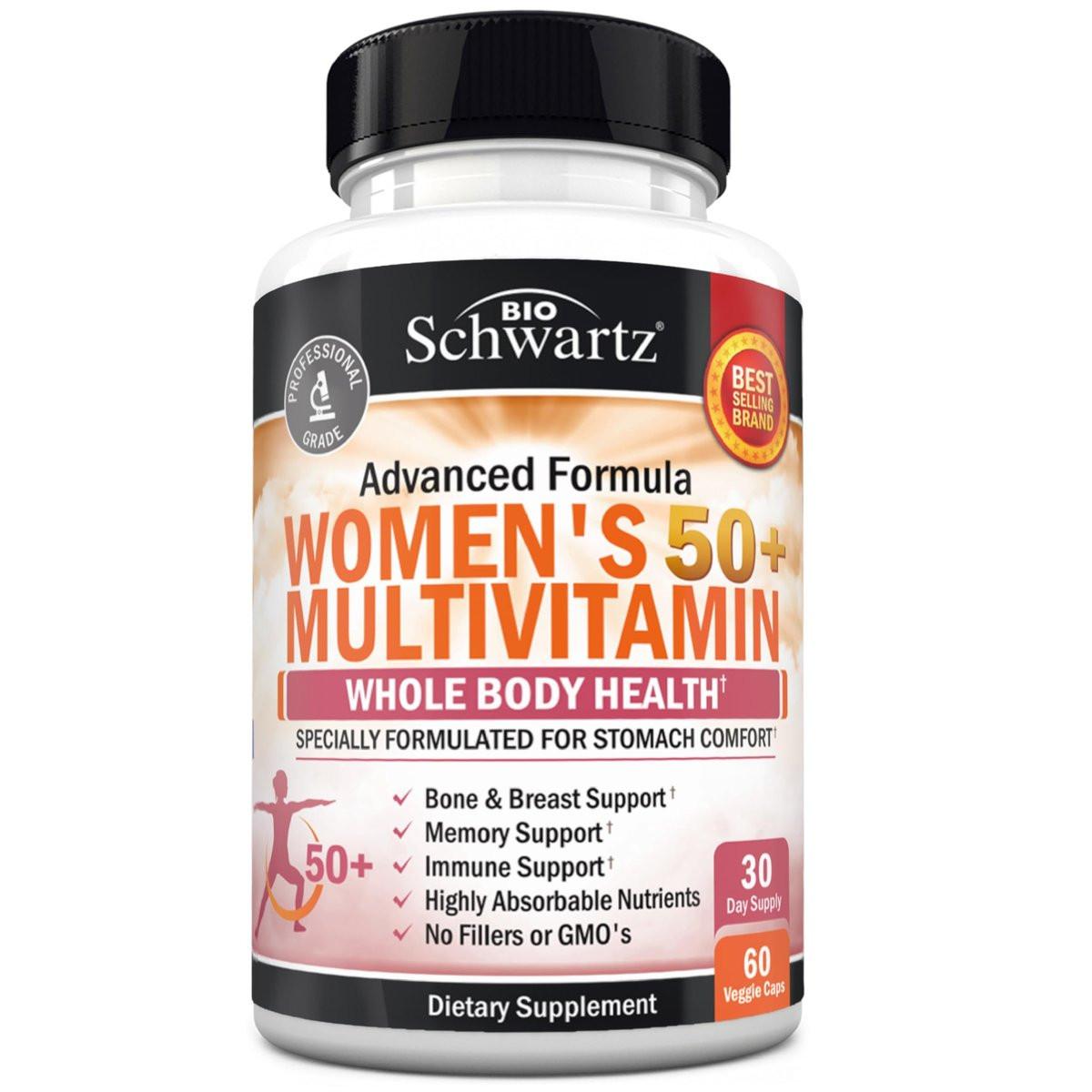 Daily Multivitamin for Women 50 & Over – Memory Support Supplement – Promotes Stress Reduction & Healthy Immune Response – Women's Multivitamin Supplement Designed for Stomach Comfort - 60 Capsules - görsel 15